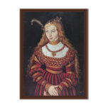 Portrait Of Princess Sybille Of Cleves As A Bride postcards