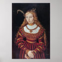 Portrait Of Princess Sybille Of Cleves As A Bride posters