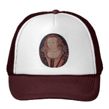 Portrait Of Queen Elizabeth Of Bohemia Oval Hat