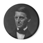Portrait of Ralph Waldo Emerson in 1901 magnets