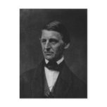 Portrait of Ralph Waldo Emerson in 1901 postcards