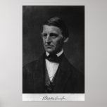 Portrait of Ralph Waldo Emerson in 1901 posters