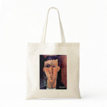 Portrait of Raymond by Amedeo Modigliani Canvas Bags