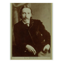 Portrait of Robert Louis Balfour Stevenson (1850-9 Postcards