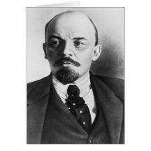 Portrait of Russian Vladimir Ilyich Lenin Greeting Card