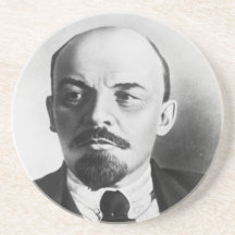 Portrait of Russian Vladimir Ilyich Lenin Beverage Coaster