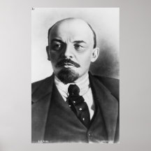 Portrait of Russian Vladimir Ilyich Lenin Posters