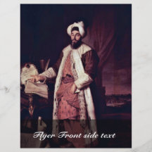 Portrait Of Sa'Id Pasha By Aved Jacques-André-Jose Personalized Flyer