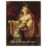 Portrait Of Saskia As Flora By Rembrandt Harmenszo flyers