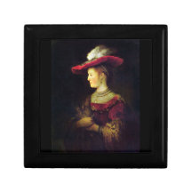 Portrait of Saskia  by Rembrandt Jewelry Box