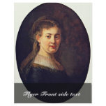 Portrait Of Saskia Van Uylenburgh. By Rembrandt flyers
