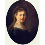 Portrait Of Saskia Van Uylenburgh. By Rembrandt photo sculptures