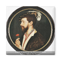 Portrait Of Simon George Of Cornwall Tondo Fridge Magnets