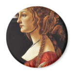 Portrait Of Simonetta Vespucci By Botticelli Sandr magnets