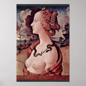 Portrait Of Simonetta Vespucci By Piero Di Cosimo posters