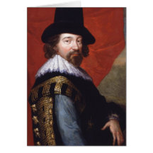 Portrait of Sir Francis Bacon Viscount St Alban Greeting Cards