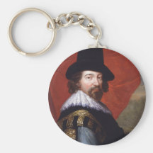 Portrait of Sir Francis Bacon Viscount St Alban Key Chains
