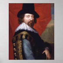 Portrait of Sir Francis Bacon Viscount St Alban Poster