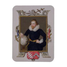 Portrait of Sir Walter Raleigh (c.1552-1618) from Vinyl Magnets