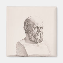 Portrait of Socrates Refrigerator Magnet