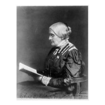 Portrait of Susan B. Anthony Reading a Book Post Card