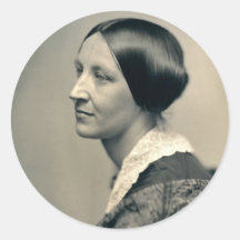 Portrait of Susan Brownell Anthony 1850 Round Sticker