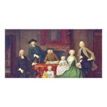 Portrait Of The Amsterdam Mennonite Brak Family [ Photo Card