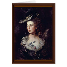 Portrait Of The Artist'S Daughter, Mary Gainsborou Cards