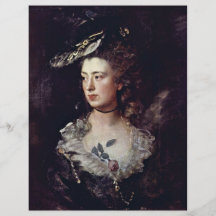 Portrait Of The Artist'S Daughter, Mary Gainsborou Full Color Flyer