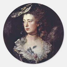 Portrait Of The Artist'S Daughter, Mary Gainsborou Stickers