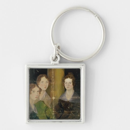 Portrait of the Bronte Sisters, c.1834 Keychain