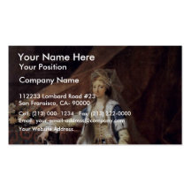 Portrait Of The Duchess Louisa Of Schleswig-Holste Business Card Template