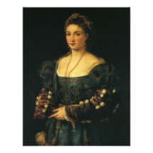 Portrait of the Duchess of Urbino by Titian Custom Invitations