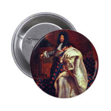 Portrait Of The French King Louis Xiv By Rigaud Hy Pinback Buttons