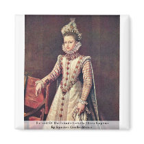 Portrait Of The Infanta Isabella Clara Eugenia Fridge Magnet