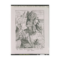 Portrait of the Last Inca Chief, Atahualpa Post Card