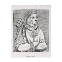 Portrait of the Last Inca Chief, Atahualpa Postcards