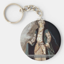 Portrait Of The Margrave Ludwig Wilhelm Von Baden Key Chains