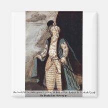Portrait Of The Margrave Ludwig Wilhelm Von Baden Fridge Magnet