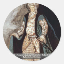 Portrait Of The Margrave Ludwig Wilhelm Von Baden Stickers
