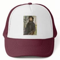 Portrait Of The Painter Claude Monet By Pierre- Mesh Hat