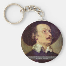 Portrait Of The Painter Pieter Snayers Battle Keychains