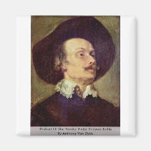 Portrait Of The Painter Pieter Snayers Battle Magnets