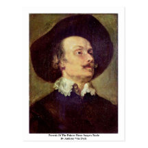 Portrait Of The Painter Pieter Snayers Battle Postcard