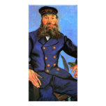 Portrait of the Postman Joseph Roulin by van Gogh photo cards