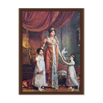 Portrait Of The Queen And Her Daughters Julia Bona Postcards