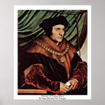 Portrait Of Thomas MoreBy Hans Holbein The Younger Posters