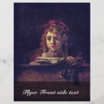 Portrait Of Titus Writing At A Table., Flyer Design