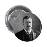 Portrait of U.S. President Theodore Roosevelt Pinback Button