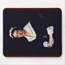 Portrait Of Vera Nikolaevna Tretiakova Born Mamont Mousepads